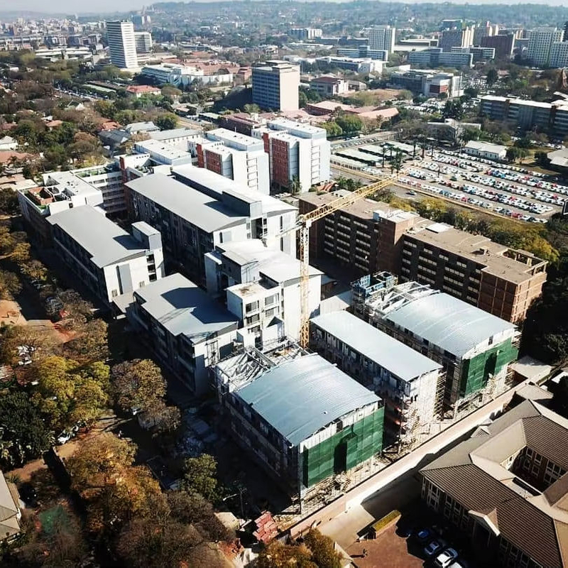 2025 Recently Appointed to Complete the Installation of Steel Cladding for Six Towering Apartment Blocks in Brooklyn Pretoria