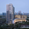 2025 Two Large Atriums 28-meter Steel Columns Glass Walls Let Daylight Space Create Open Connected Feel Throughout the Building