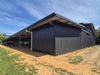2025 Overall Facility 74mx30mx5m 2220 Sqm Indoor Dressage Arena 66m X 21m Stable Complex 8mx30m 8m Lean-to Side Canopy Upfront