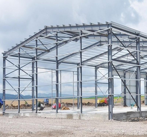 Industrial Steel Structure Prefabricated Metal Warehouse Storage Shed Light Steel Frame Workshop Hangar Building for Sale