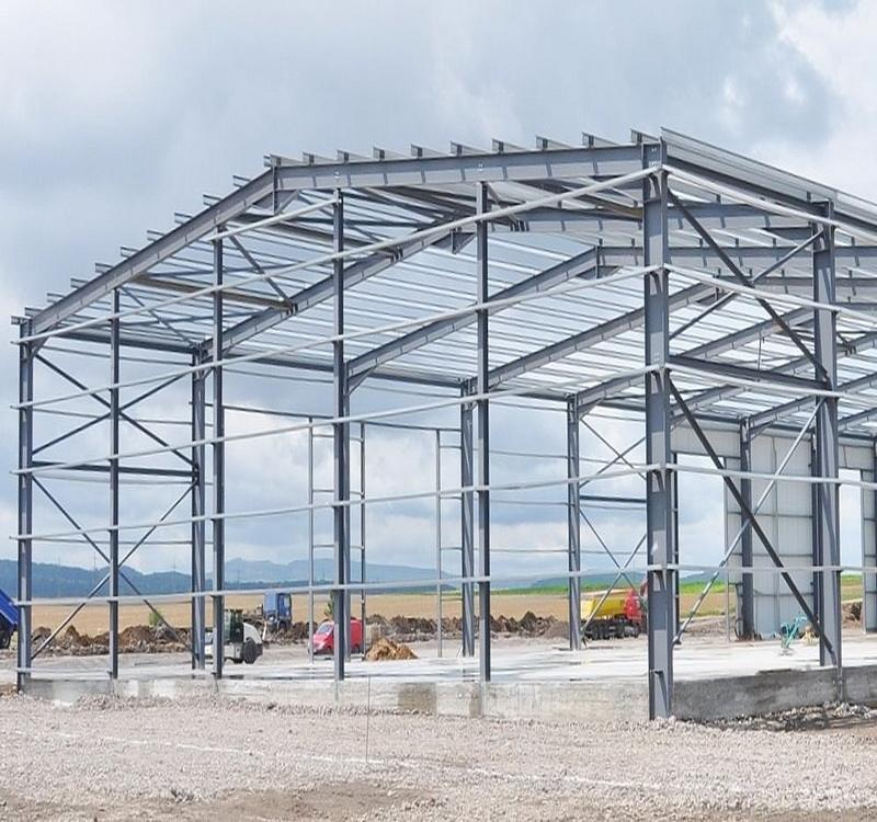 Industrial Steel Structure Prefabricated Metal Warehouse Storage Shed Light Steel Frame Workshop Hangar Building for Sale