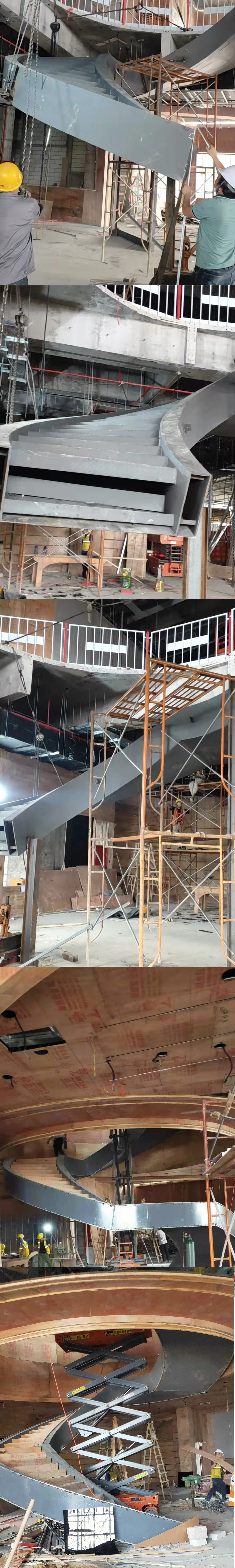 Steel structure stairs