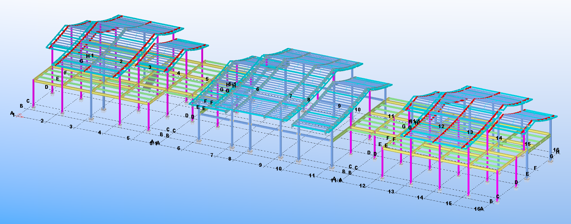 Light Steel Structure Villa Building Drawing