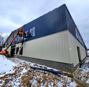 2025 Progress Update Pickleball Court Project Installation of Wall Sheeting, Doors, and windows Is Ongoing Porch Steel Building