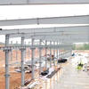 Double Cranes Prefab Warehouse Steel Frame Buildings Workshop Prefabricated Metal Frame Storage Shed