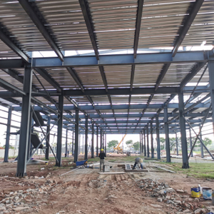 China Multi Story Fully Customizable Steel Structure Frame Prefabricated Metal Factory Warehouse Workshop Kits