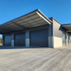 2025 50m X 32.7m X 7.3m Warehouse Shed with 3x Large Canopies Unique Functional Design 2 Canopies Measures 6m Wide and 8m Wide