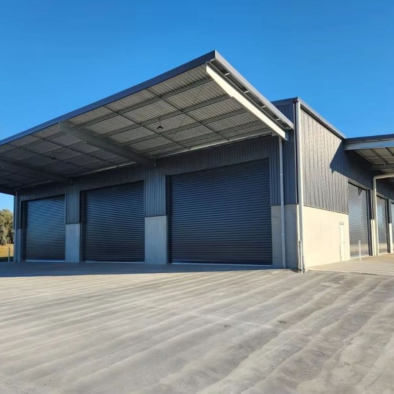 2025 50m X 32.7m X 7.3m Warehouse Shed with 3x Large Canopies Unique Functional Design 2 Canopies Measures 6m Wide and 8m Wide