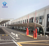 Wind And Snow Resistance Car Cover Carport with Arched Roof Aluminum Carport Canopy Garages Canopies Carports