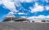2025 Two Large Farm Sheds Building Measuring Curved Roof Dairy Barn Machinery Shed Size of 144m X 50m X 6m Are Well Underway