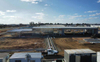 2025 Massive Size of This Combined Office and Warehouse Project 77mx22.5mx6.75m 1700 Sqm Features a 4m X 25m Cantilever Canopy