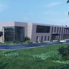 2025 Brunei Steel Structure Car Showroom Connected with Glass and Aluminum Curtain Wall