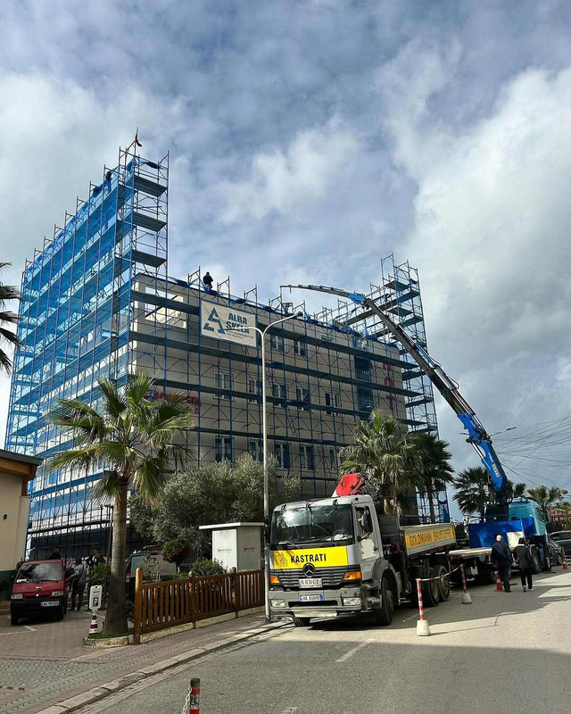 2025 Steel Structure Office Building Steelstructure Steel Hotel Aragosta Durres Design