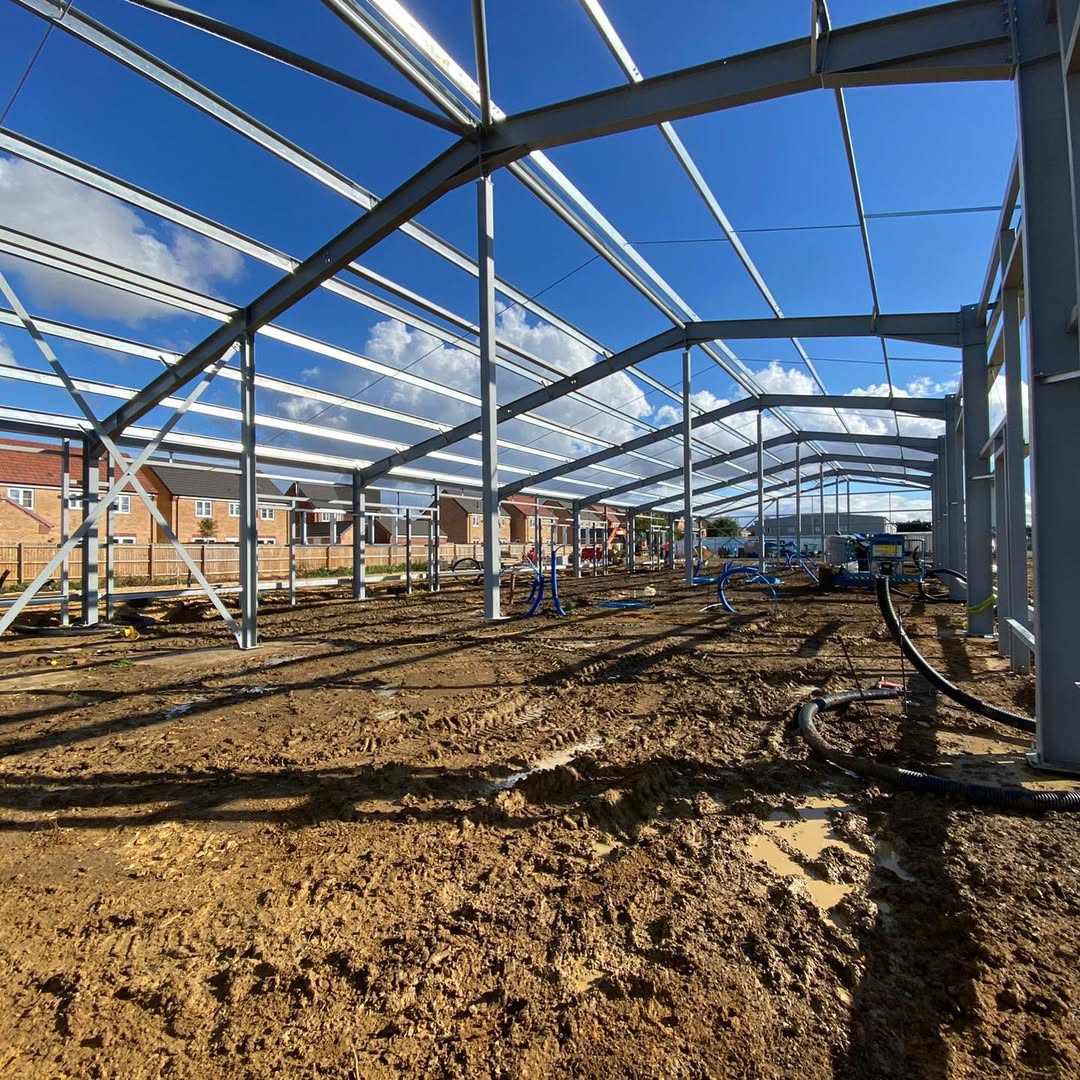 2025 Steel Structure Office Building Workshop Steelstructure Now Ready for Cladding After Just 10 Days to Erect