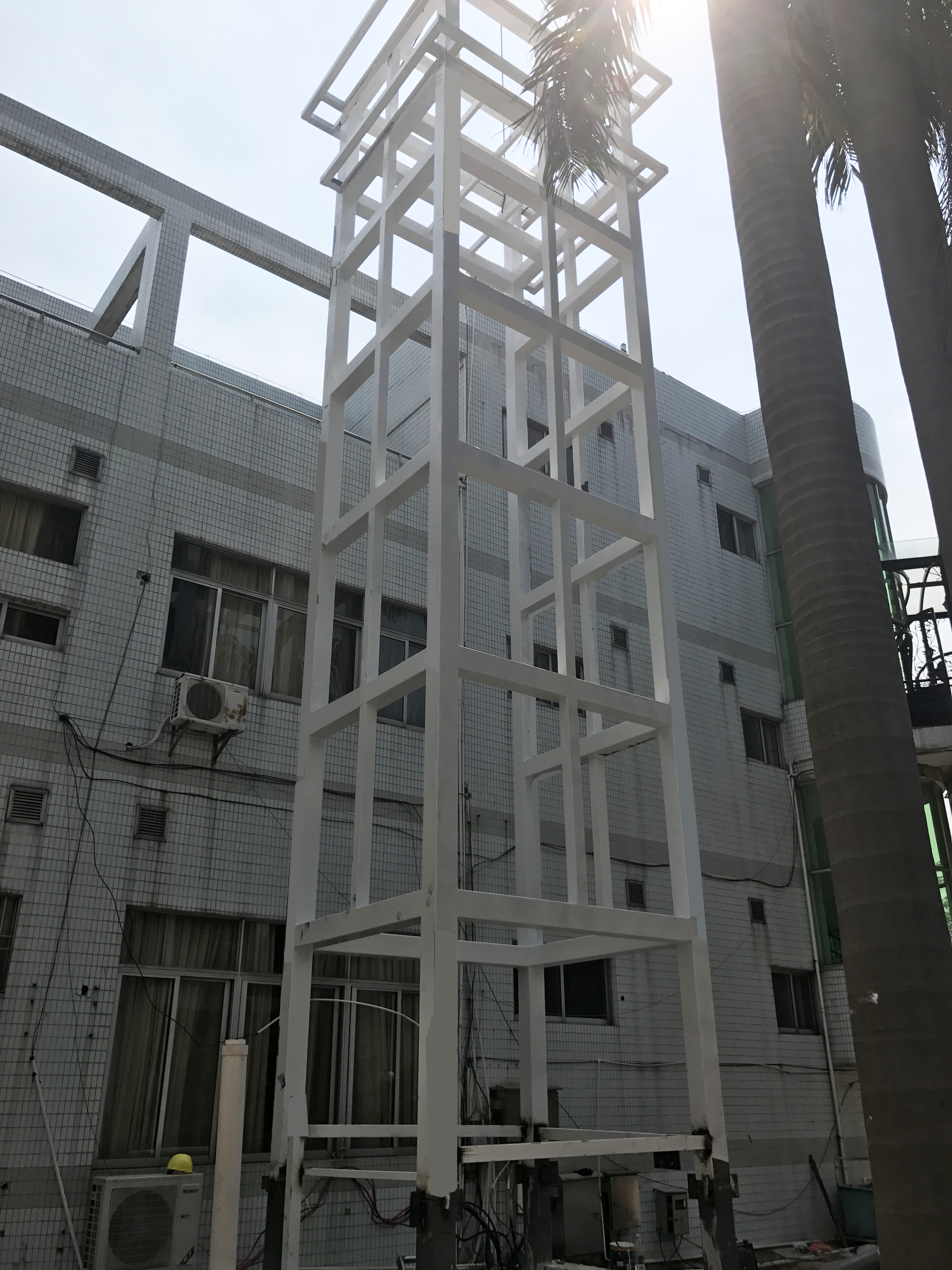 Steel Frame Lift Shaft Installation