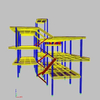 2024 Galvanized Less Rust Portal Frame Small Steel Frame Hangar for Storage and Maintenance