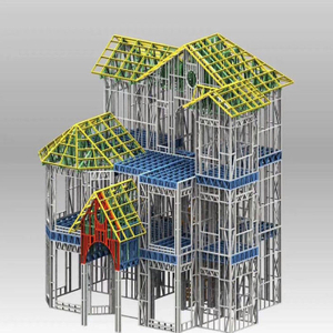 2024 Customized Project Fast Installation Easy and Simple for Erection PEB Building House/Home Light Weight Steel Villa