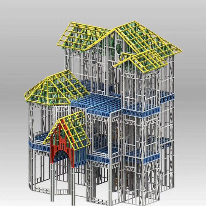 2024 Customized Project Fast Installation Easy and Simple for Erection PEB Building House/Home Light Weight Steel Villa