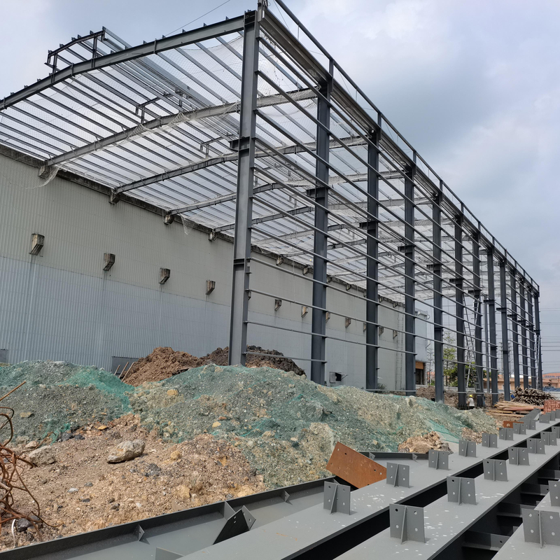Low-Cost Prefabricated Warehouse Metal Frame Industrial Workshop Extension