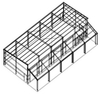 Fast Installation Prefab Galvanized Steel Beam Structure Building Prefabricated Factory Plant Building