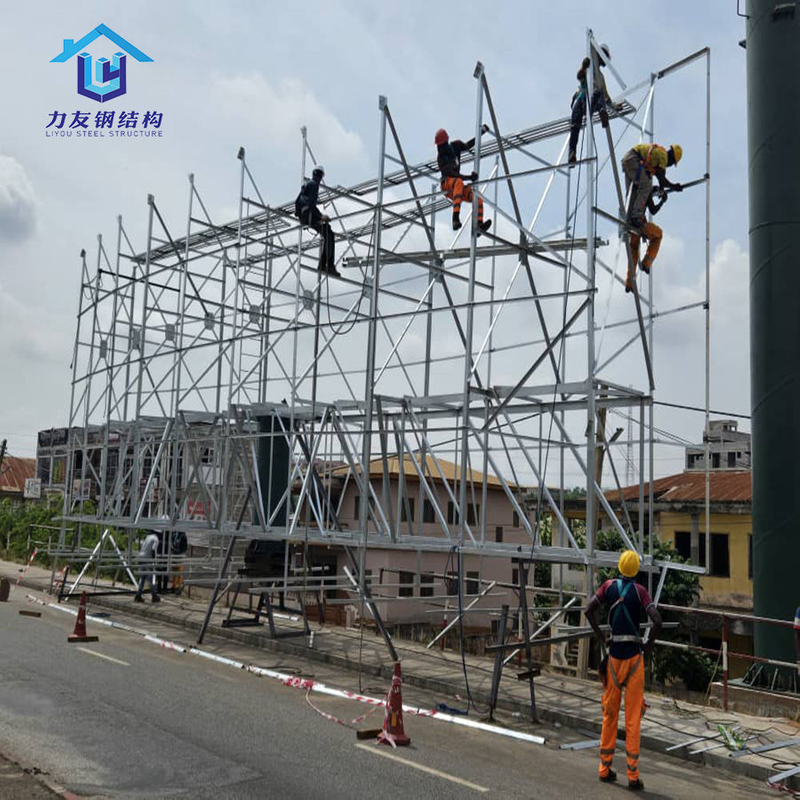 2025 Galvanized Anti-Corrosion Life Span 40 Years Structural Steel Ghana Billboard Outdoor