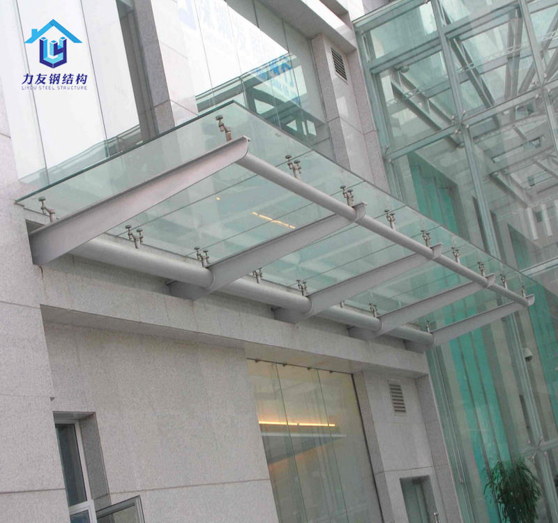 Steel Truss Frame Structural Design Car Parking Shed Canopy