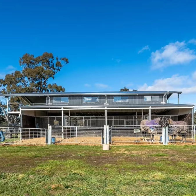 2025 Our Client's Dream Was a Unique Combination of a Shed Custom House and Stables Unique Specifications Needed for Structure