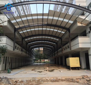 Low-cost prefabricated steel structure warehouse workshop building prefab garages canopy solar carport building kits