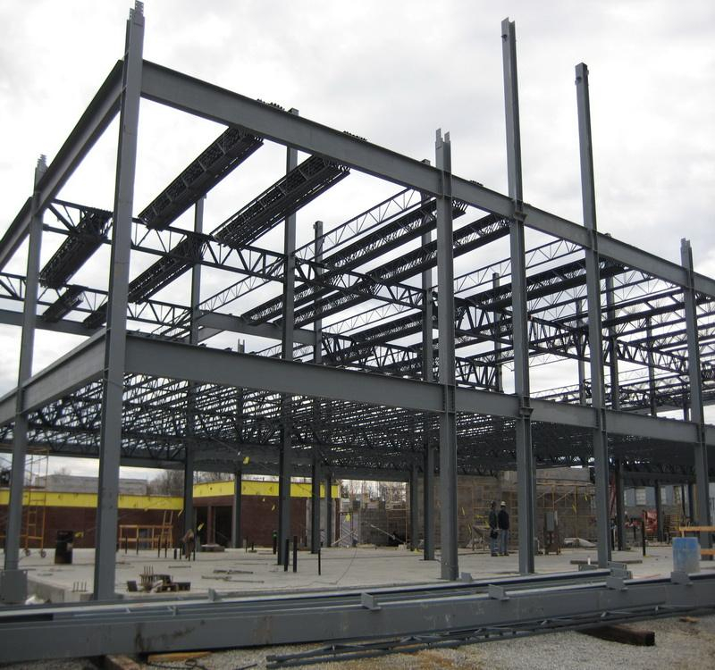 Steel Frame Structure Sandwich Panel Building Metal Frame Buildings Construction Decoration Building Material with I Beam