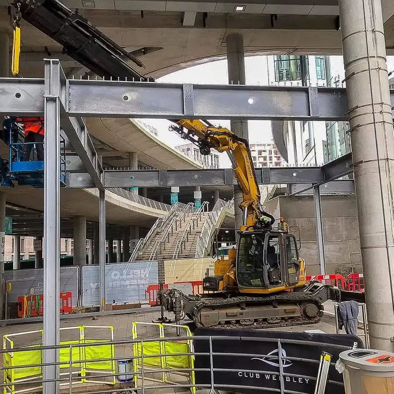2025 Steel Structure Office Building Workshop Steelstructure the New Lift Accesses Adjacent to Wembley Main Entrance
