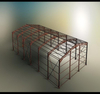 Prefab Steel Structure Warehouse 3D/Tekla Design Car Showroom Garage Shed Metal Construction Church Building