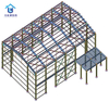 Prefabricated Industrial Gable Frame Light Metal Building Steel Structure Warehouse Shopping Mall Hotel School