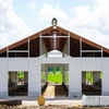 2024 Low Price Structural Building Heavy Steel Frame Shop Shed Carport Shed Steel Structure Storage Shed