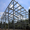 2024 Prefab Hot Dip Galvanized Steel Frame House Prefab Steel Structure Steel Warehouse with Checkered Plate Stairs