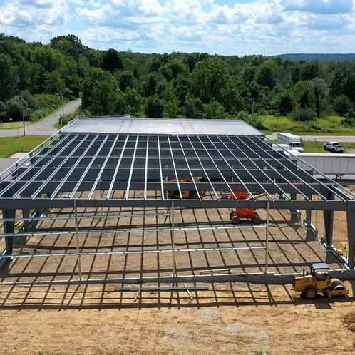 2025 New Factory Expansion Construction Update a 12000 square Foot Building with a Single Slope Roof Made of 52.16 Tons of Steel