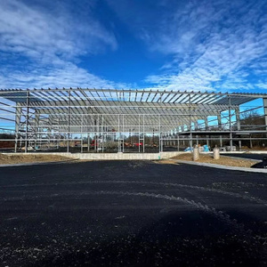 2025 Main and Secondary Framing Are Almost Done All Rafters Are in Place and All Purlins in Place on Newest Warehouse Project.