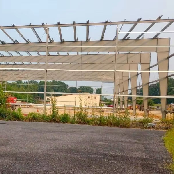2025 New Factory Expansion New Construction Project Full Steam Ahead Primary Secondary Framing Purlins Eave Struts Installed