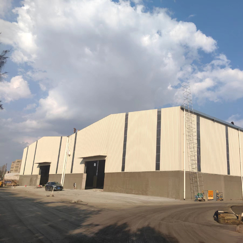 Steel Structures 2000 Square Meters Warehouse Building Prefabricated Steel Building Metal Frame with Steel Cladding/Sheet
