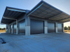 2025 50m X 32.7m X 7.3m Warehouse Shed with 3x Large Canopies Unique Functional Design 2 Canopies Measures 6m Wide and 8m Wide