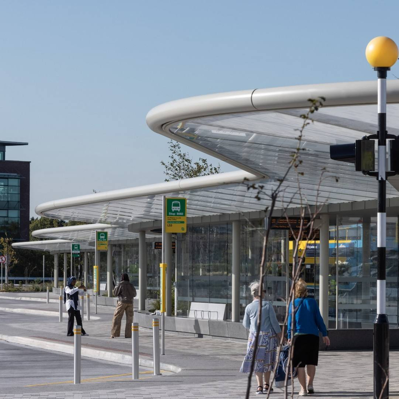 curved steel structure