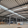 Metal Frame Construction Warehouse Prefabricated Steel Structure Building Prefab Workshop with Canopy