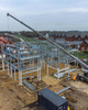 2025 Steel Structure Office Building Workshop Steelstructure New Co-op Flats Cross Beams Support the First and Second Floors