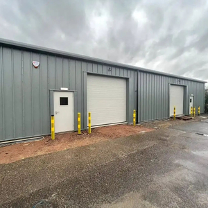2025 Steel Structure Office Building Workshop Steelstructure Industrialdesign Steel Frame with the Cladding and Loading Doors