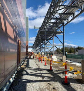 We Have Done Miles of These! Galvanized Structural Steel Pipe Supports