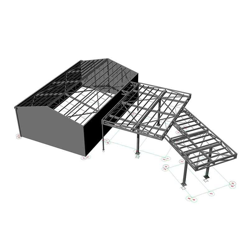 multi storey steel structure industrial warehouse