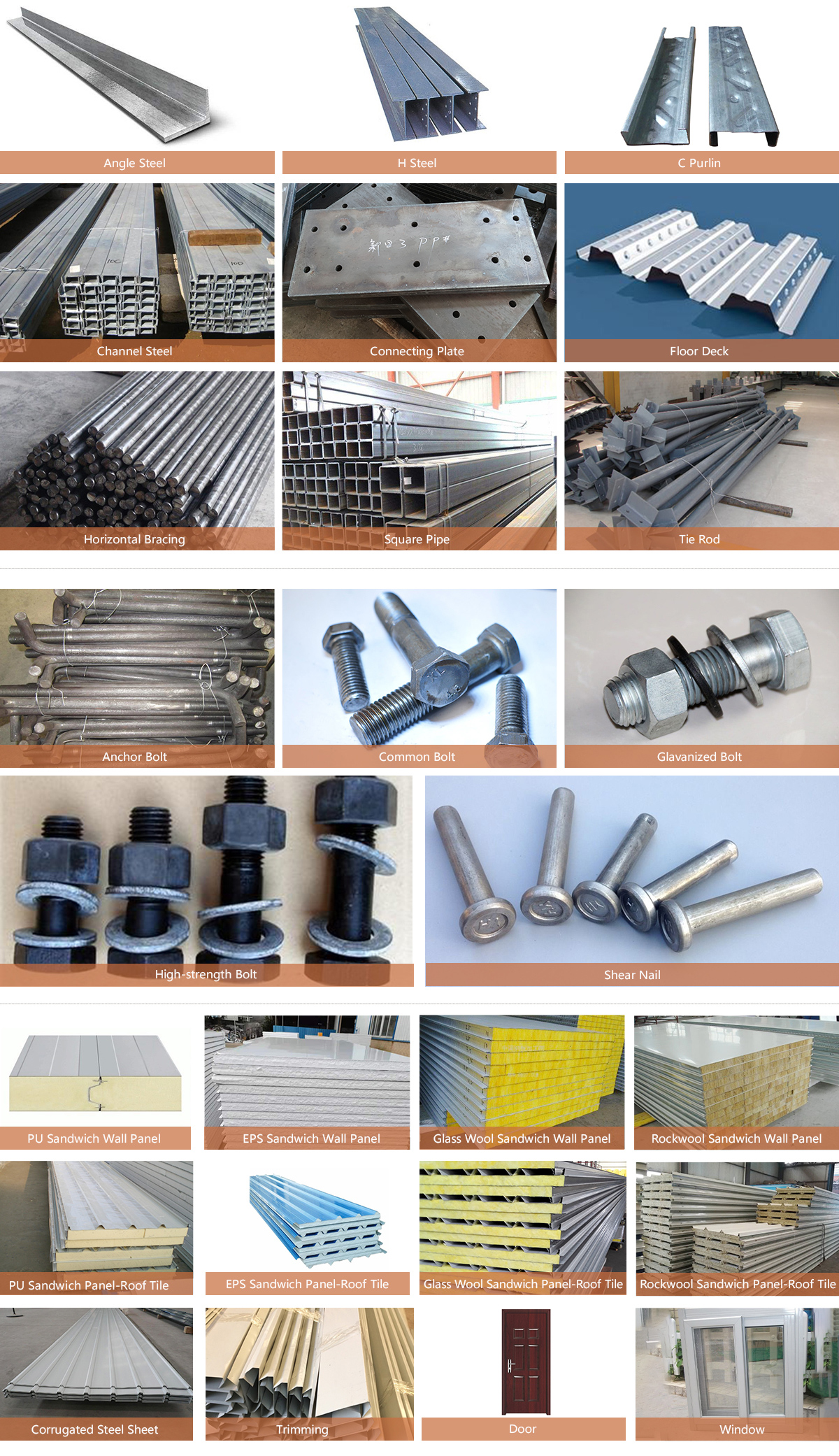components of prefab hangar