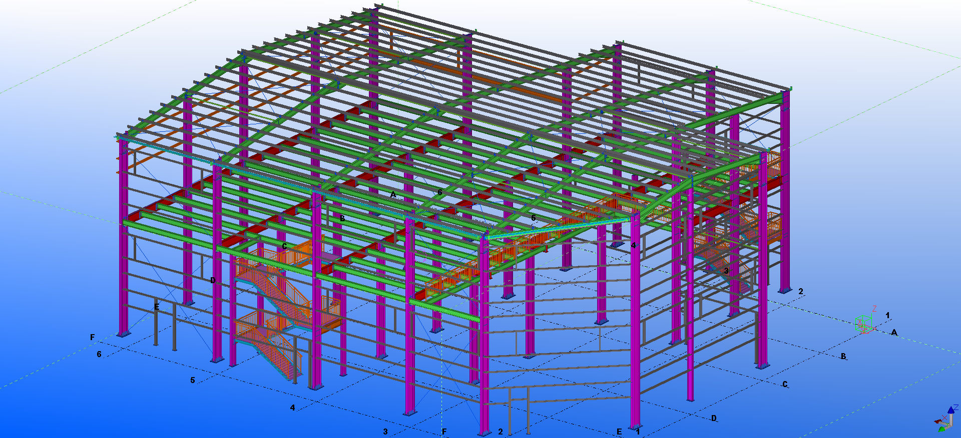 Drawing of Steel Structure Warehouse